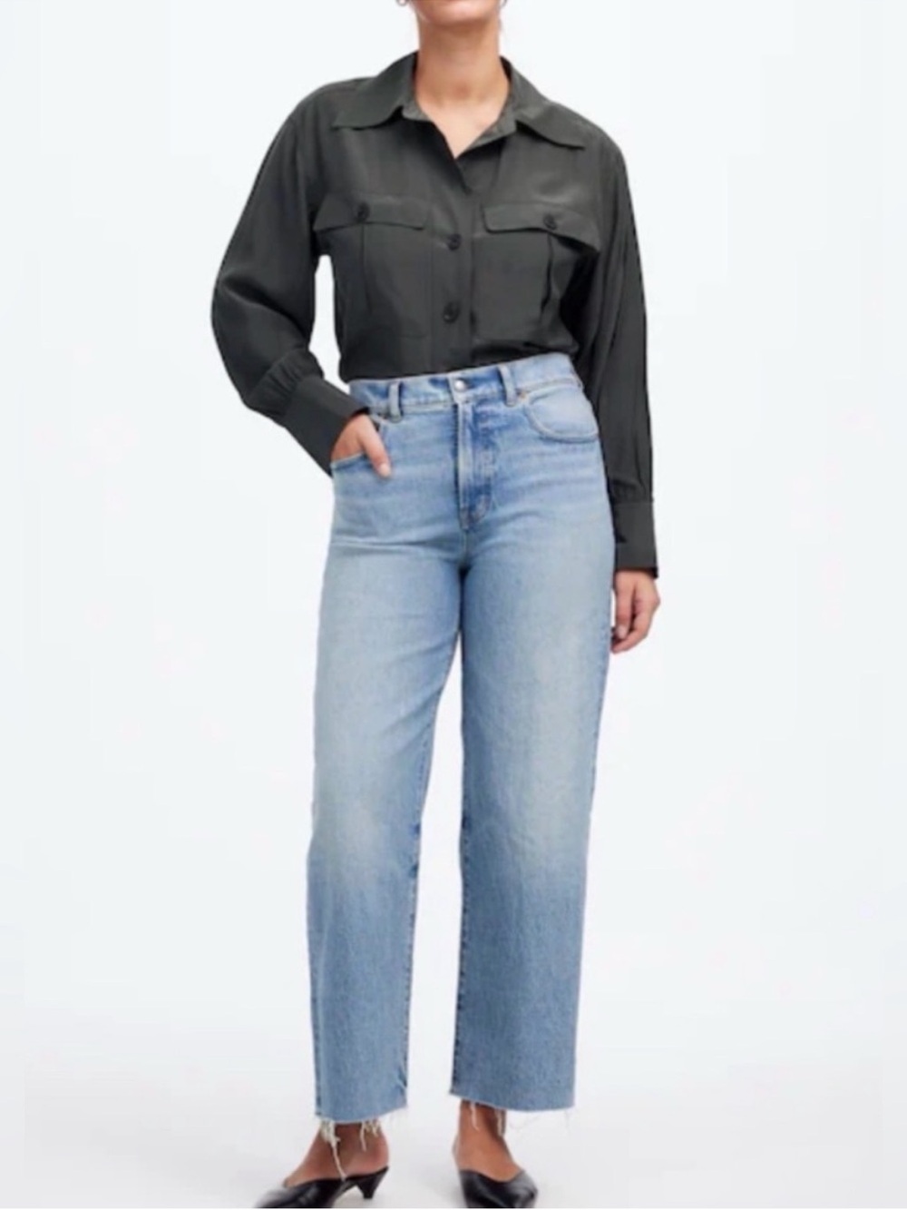 The Perfect Vintage Wide-Leg Crop Jean